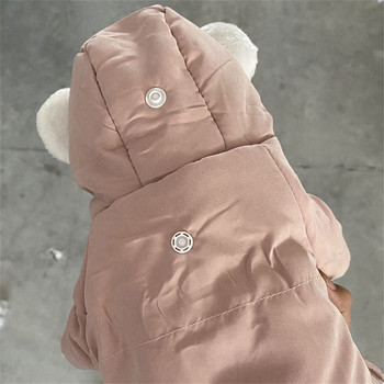 Зимен топъл гащеризон за кученца за малки кучета Дрехи за домашни любимци Shih Tzu Yorkie Pomeranian Poodle mascotas Suit Pijama Perro