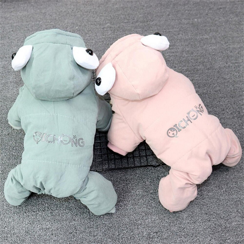 Talvine soe kutsikate koerte kombinesoon väikestele koertele Lemmikloomade riided Shih Tzu Yorkie Pommeri puudli maskotid Ülikond Pijama Perro