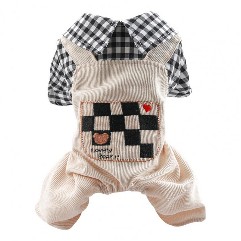 Ολόσωμες φόρμες για σκύλους ελαστικότητας Fade-less Προμήθειες κατοικίδιων με τέσσερα πόδια Κοτλέ φόρμες κατοικίδιων ζώων για διακόσμηση