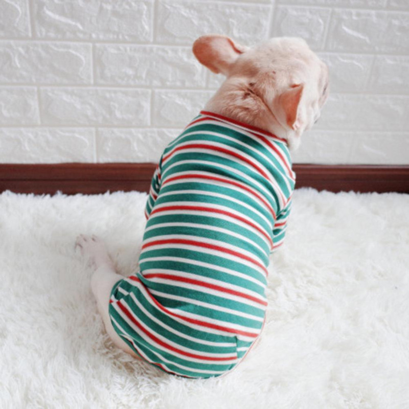 Îmbrăcat destul de apropiat Tricouri pentru câini cu dungi Pulover Tricou pentru animale de companie Elegant pentru ocazional