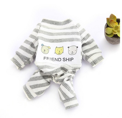 Haine pentru câini de primăvară/vară Vesminte de ședere Costum de pisică Câini Pijamale Salopetă Yorkshire Poodle Corgi Bichon Pomeranian Puppy Clothing