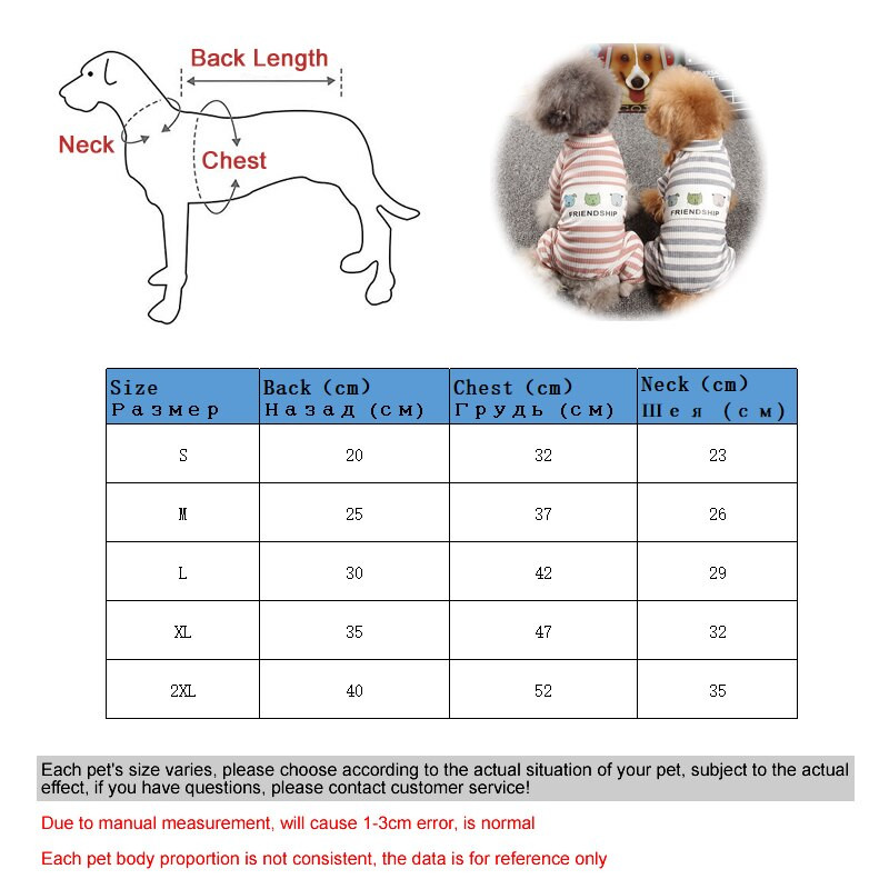 Haine pentru câini de primăvară/vară Vesminte de ședere Costum de pisică Câini Pijamale Salopetă Yorkshire Poodle Corgi Bichon Pomeranian Puppy Clothing