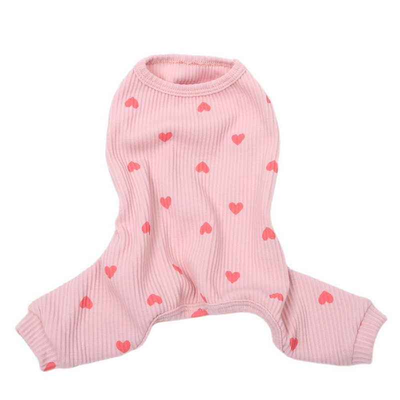 Koerakassi JumpSuit Pidžaama Jumpsuit Hearts Design Pet Kutsika T-särk Kevad/suveriided