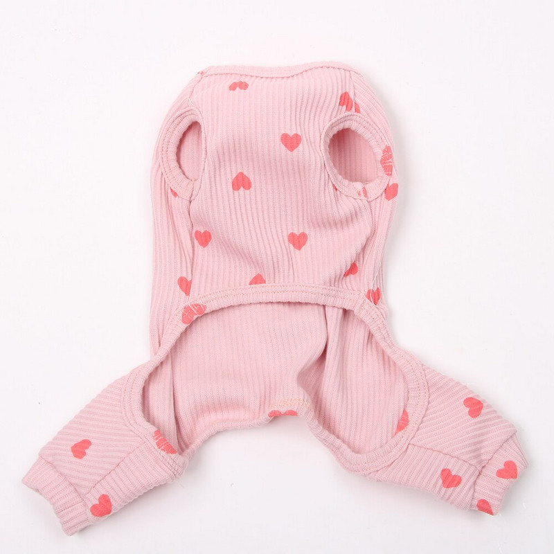 Koerakassi JumpSuit Pidžaama Jumpsuit Hearts Design Pet Kutsika T-särk Kevad/suveriided