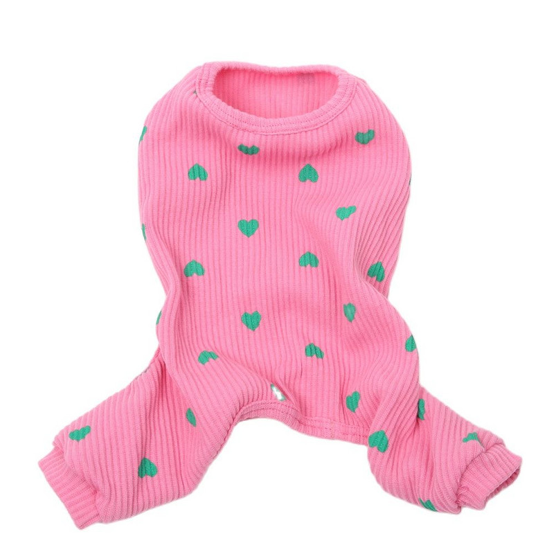 Koerakassi JumpSuit Pidžaama Jumpsuit Hearts Design Pet Kutsika T-särk Kevad/suveriided