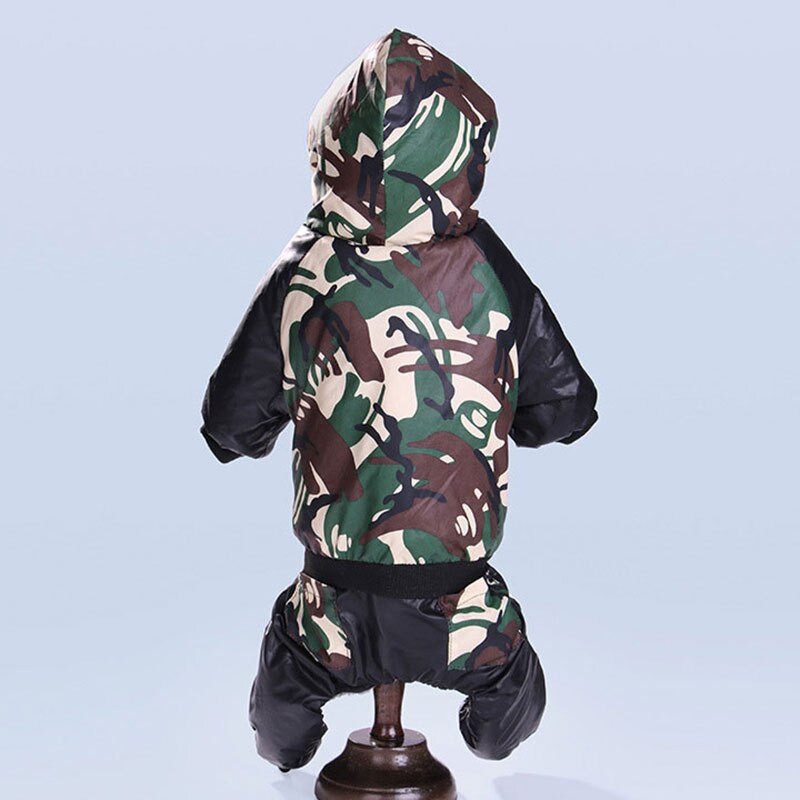 Pet Dog Camuflaj Salopetă Hanoră pentru câini Salopetă pentru câini Haine calde Fleece Toamnă Iarnă Pentru Animale de companie mici, mijlocii, DOGGYZSTYLE
