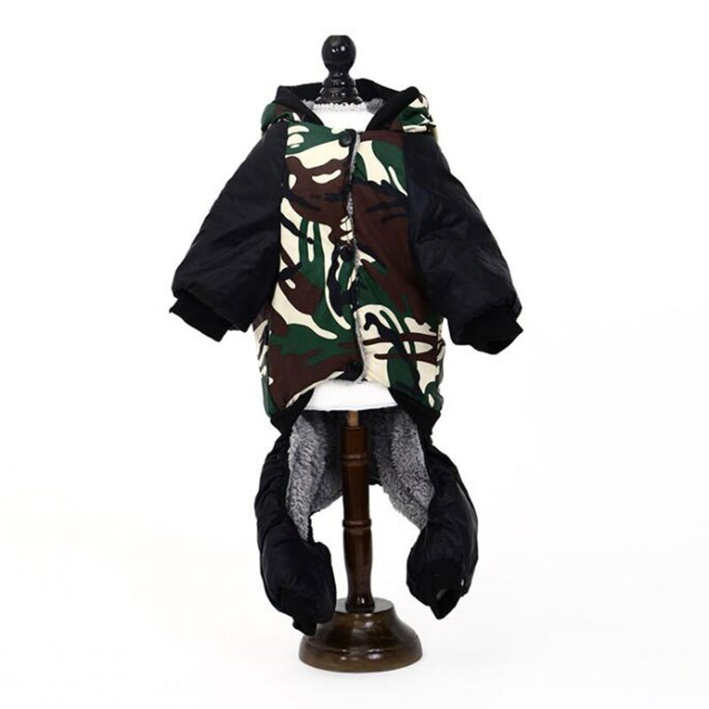 Pet Dog Camuflaj Salopetă Hanoră pentru câini Salopetă pentru câini Haine calde Fleece Toamnă Iarnă Pentru Animale de companie mici, mijlocii, DOGGYZSTYLE