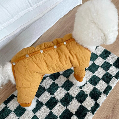 Lemmikloomakoerte riided Talveülikonnad Jumpsuit kutsika rõivad York Shih Tzu Bichon Chihuahua Romperid Väikesed Koerad Kombinesoonid Rõivas Dropship