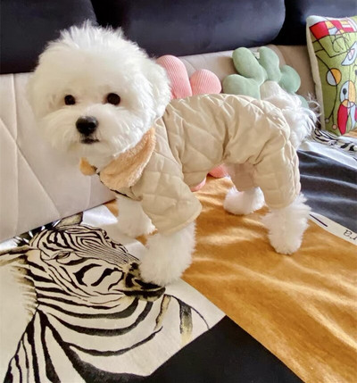 Lemmikloomakoerte riided Talveülikonnad Jumpsuit kutsika rõivad York Shih Tzu Bichon Chihuahua Romperid Väikesed Koerad Kombinesoonid Rõivas Dropship