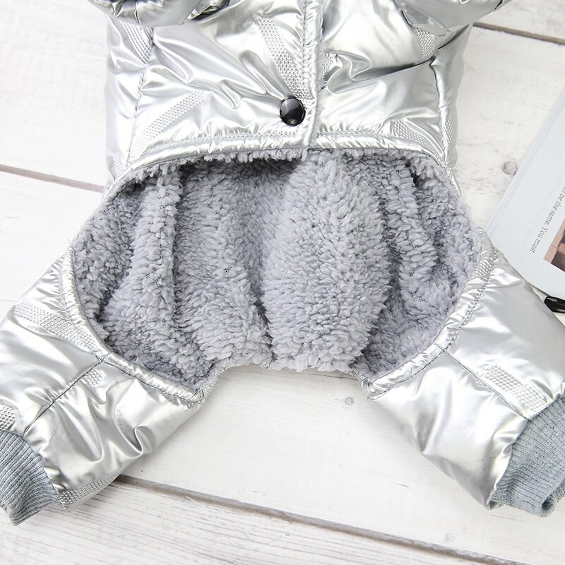 Žiemos šiltas naminių šunų kombinezonas Stori vandeniui atsparūs šunų drabužiai mažiems šunims Čihuahua pliušinė striukė Paltas kostiumai Yorkie komplektai