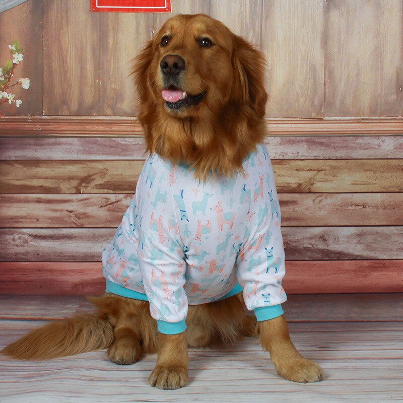 Dideli šunų rūbai pavasario ir vasaros grynos medvilnės šunų rūbai dviem kojoms Labradoro haskių dideli ir vidutinio dydžio šunų drabužiai šunų paltai