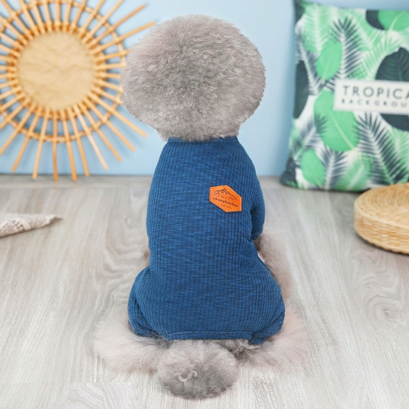 Koera kassi riided Puuvillane kampsun mantlid Jumpsuit Chihuahua riided talvejope kapuutsiga pidžaama kassipoeg kutsika koera kostüüm