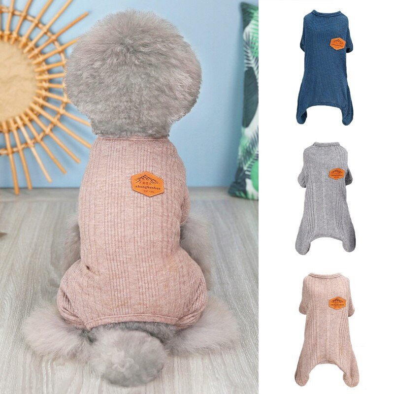 Koera kassi riided Puuvillane kampsun mantlid Jumpsuit Chihuahua riided talvejope kapuutsiga pidžaama kassipoeg kutsika koera kostüüm