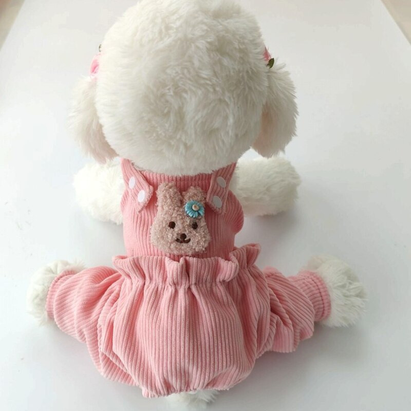 Šunų drabužiai Žibintai Kelnės Kombinezonai Mažiems Šuniukams Pet Pavasariniai Mieli Kostiumai Šunims Kombinezonas Paltas Striukė Bichon Kawaii Drabužiai