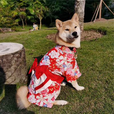 Oblečenie pre psov, japonské kimono pre kostýmy pre psov, sady pre psov, corgi, shiba inu, pudel, vianočné, veľkonočné pre psov, sviatočné kostýmy pre psov, cosplay