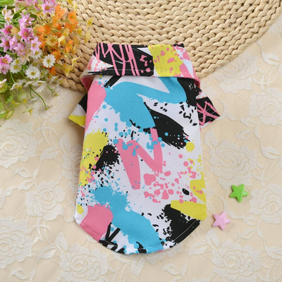 Oblečenie pre domáce zvieratá, letné, chladné, priedušné, tričká pre psov, tenké, módne, roztomilé, s krátkym rukávom, tričká pre domáce zvieratá