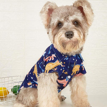 Good Dog Shirt Супер меко леко облекло за кученца Teddy Dog Устойчива на избледняване тениска с копчета