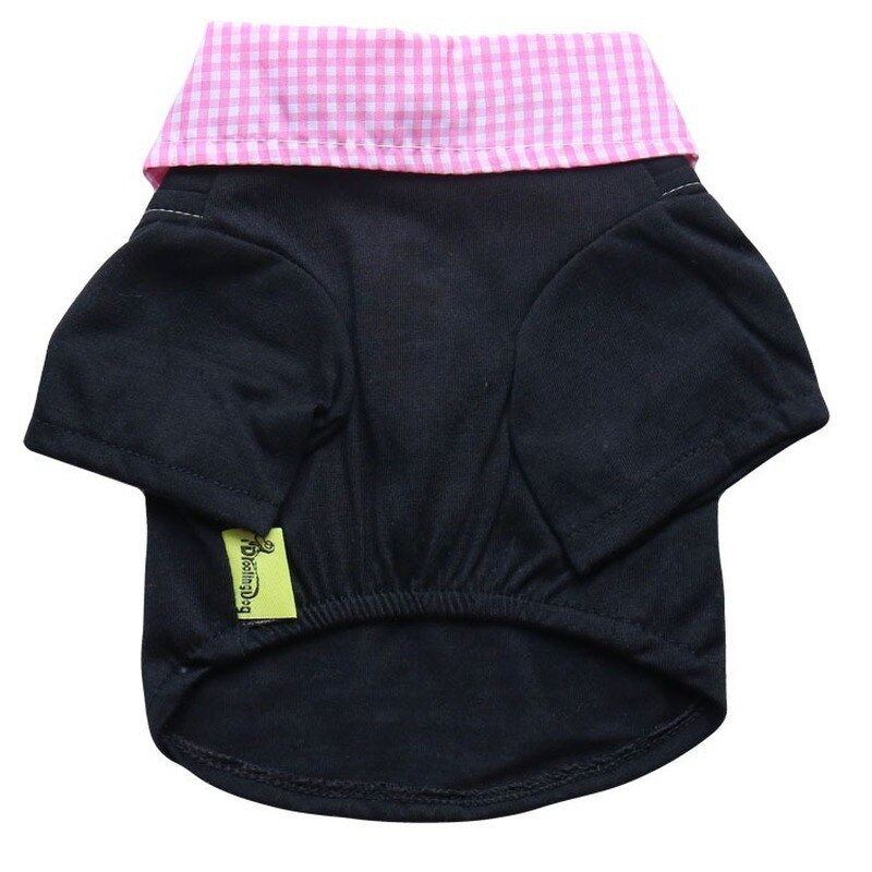 Oblečenie pre psov s kreslenými postavičkami, kockované oblečenie pre psov, košeľa, oblečenie pre domáce zvieratá, roztomilé jarné a letné sveterové potlače, falošné dvojdielne oblečenie pre psov