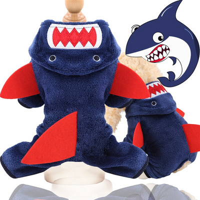 Oblečenie pre psov, zimné teplé mikiny s kapucňou pre psov, roztomilé flísové oblečenie pre domáce zvieratá pre malé psy, kostým pre mačky, pyžamo, overal