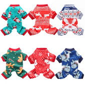 Haine pentru animale de companie de Crăciun pentru salopetă pentru câini Îngroșați pijamale calde pentru câini Îmbrăcăminte de Halloween Costum de pisică Haine pentru câini Îmbrăcăminte de iarnă pentru pisici