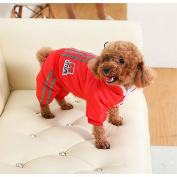 Χειμερινά ρούχα σκύλου Φλις φόρμες για σκύλους Ζεστό παλτό σκύλου Ρούχα κατοικίδιων για μικρά σκυλιά Puppy Jacket παλτό για σκύλους Ολόσωμη φόρμα με τέσσερα πόδια