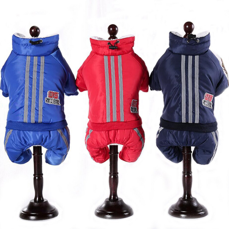 Žieminiai šunų drabužiai Vilnos kombinezonai šunims Šilti šunų paltai Naminių gyvūnėlių drabužiai mažiems šunims Šuniuko striukė šunų paltai keturių kojų kombinezonai
