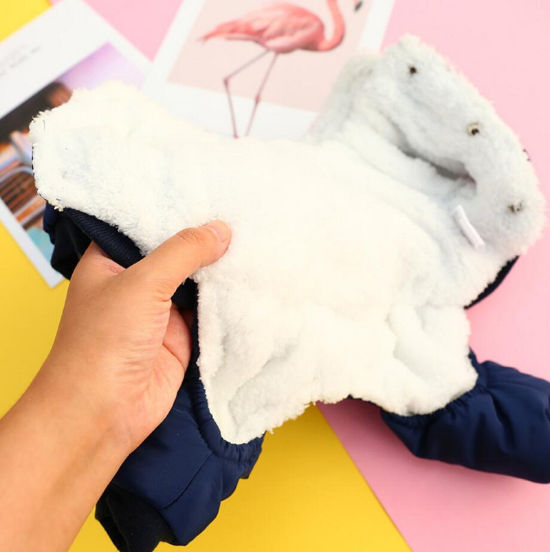 Žieminiai šunų drabužiai Vilnos kombinezonai šunims Šilti šunų paltai Naminių gyvūnėlių drabužiai mažiems šunims Šuniuko striukė šunų paltai keturių kojų kombinezonai