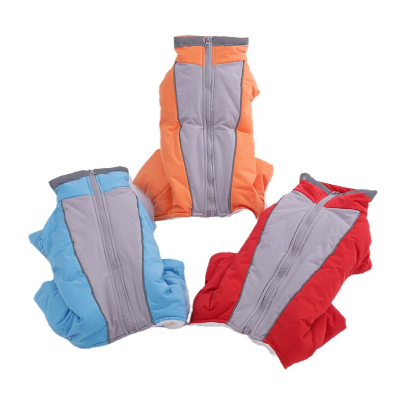 Αδιάβροχη αντανακλαστική φόρμα αρσενικού θηλυκού σκύλου για μικρά σκυλιά Χειμερινά ζεστά ρούχα για κατοικίδια Φόρμες για κουτάβι Mascotas πουπουλένια μπουφάν