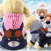 Ρούχα για γάτες Casual ρούχα Teddy Μοντέλα φθινοπώρου και χειμώνα Μικρό καπέλο σκύλου Χαριτωμένο αρκουδάκι για κατοικίδιο κουτάβι Καπέλο ρούχα Ρούχα για σκύλους