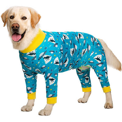 Šunų pižamos kombinezonas vidutiniams dideliems šunims PJS Drabužiai Drabužiai Apranga Šunų Neuter marškinėliai Nuo slinkimo Kostiumas Elastingas Pet Jammies