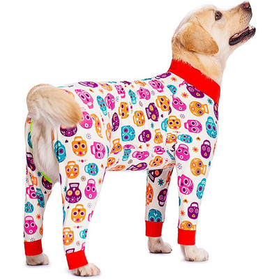 Šunų pižamos kombinezonas vidutiniams dideliems šunims PJS Drabužiai Drabužiai Apranga Šunų Neuter marškinėliai Nuo slinkimo Kostiumas Elastingas Pet Jammies