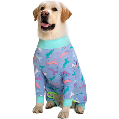Šunų pižamos kombinezonas vidutiniams dideliems šunims PJS Drabužiai Drabužiai Apranga Šunų Neuter marškinėliai Nuo slinkimo Kostiumas Elastingas Pet Jammies