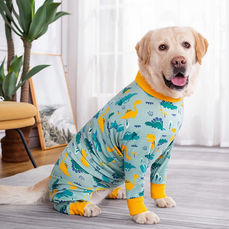 Šunų pižamos kombinezonas vidutiniams dideliems šunims PJS Drabužiai Drabužiai Apranga Šunų Neuter marškinėliai Nuo slinkimo Kostiumas Elastingas Pet Jammies