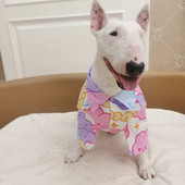 Χαριτωμένα εμπριμέ πουκάμισα για σκύλους Big Small Dogs Πουκάμισα για γάτες Bull Terrier Labrador Bully Staffordshire Καλοκαιρινά ρούχα για μεγάλους σκύλους