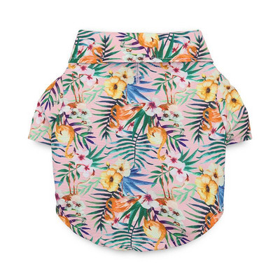 Animal de companie Cămașă Hawaii Cămașă pentru câini Haine de vară Tricouri cool pentru cățeluș cu imprimeu floral Cățeluș Hawaiian ținute de plajă pentru câini mici Pisici