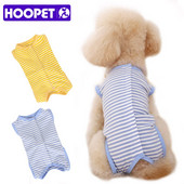 Oblečenie pre psov HOOPET, letné pruhované chrániče brucha, oblečenie pre malých psov, kostýmy, vesta pre plyšových corgi a mačky