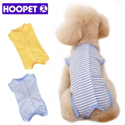 HOOPET Haine pentru câini Summer Stripe Protector pentru burtă Îmbrăcăminte pentru câini mici Costume Teddy Corgi Cat Vest