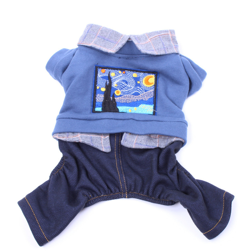 Ruuduline lemmikloomakoera kombinesoon kapuuts kassi kutsika mantel jakk Sügis-/talveriided rõivad