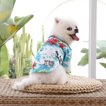 Μικρή έως μεγάλη παραλία για σκύλους Ρούχα για πουκάμισο σκύλου Χαβάης στυλ Teddy golden retriever σκύλος γάτα Ρούχα άνοιξη καλοκαίρι Ρούχα για κατοικίδια