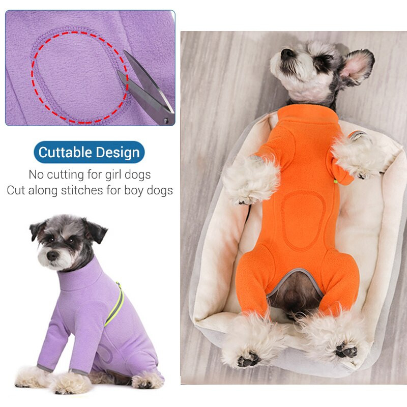 Fliisist koerariided helkurdavad reguleeritavad soojad talveriided väikestele koertele.