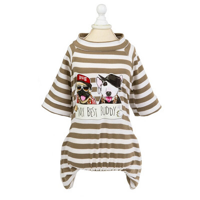 Salopetă din bumbac moale pentru câini pisici pijamale pentru câini de talie mică Pudel Yorkshire Bulldog francez Katten Salopete mascotas Haine Îmbrăcăminte