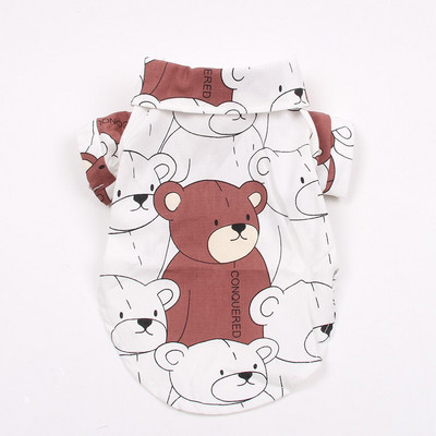 Nou Câine Pisică Îmbrăcăminte de primăvară/vară Îmbrăcăminte Design urs Cămașă pentru cățeluș Bluză