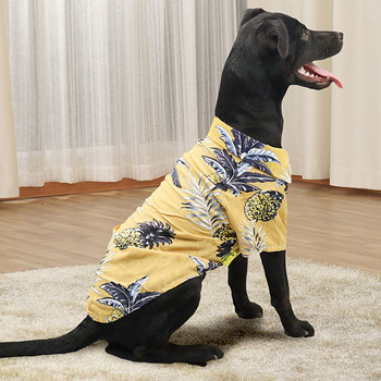 Πουκάμισα για κατοικίδια εμπριμέ ρούχα Πουκάμισα για σκύλους Πουκάμισα Χαβάης Λεπτά περιστασιακά Μοναδικά αναπνεύσιμα άνετα καλοκαιρινά ρούχα για κατοικίδια