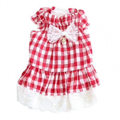 Lijepa suknja za kućne ljubimce Odjeća za pse živih boja Haljina za pse Princess Odjeća za pse s leptir mašnom