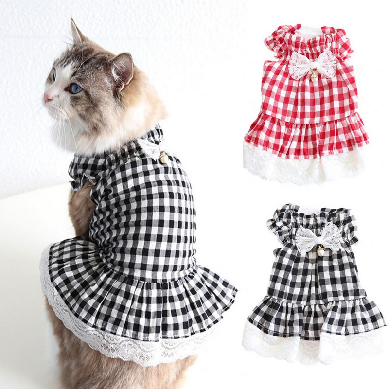 Lijepa suknja za kućne ljubimce Odjeća za pse živih boja Haljina za pse Princess Odjeća za pse s leptir mašnom