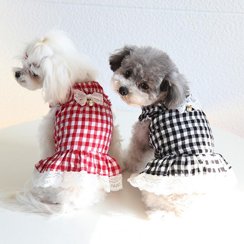 Lijepa suknja za kućne ljubimce Odjeća za pse živih boja Haljina za pse Princess Odjeća za pse s leptir mašnom