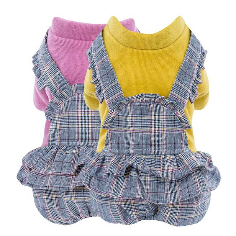 Lemmikloomakoera riided Paks jope kutsikas Sügis Talv Soe Kombinesoon Koerad Mantlid Lemmiklooma kombinesoonid väikesele keskmisele koerale Yorki kostüüm