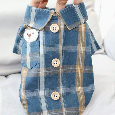 Odjeća za pse Košulje Ljetna majica za pse za kućne ljubimce Ležerna karirana Pomeranac Bichon Yorkshire Chihuahua Teddy Pug Puppy Cat Odjeća 2021 Novo