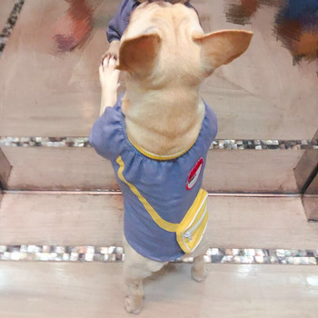 Μπλουζάκι 5XL Pet Dog with Satchel Χαριτωμένα Ρούχα Γαλλικού μπουλντόγκ σε ιαπωνικό στυλ Ανοιξιάτικα ρούχα για φθινοπωρινά ρούχα για μικρά μεγάλα σκυλιά Λαμπραντόρ