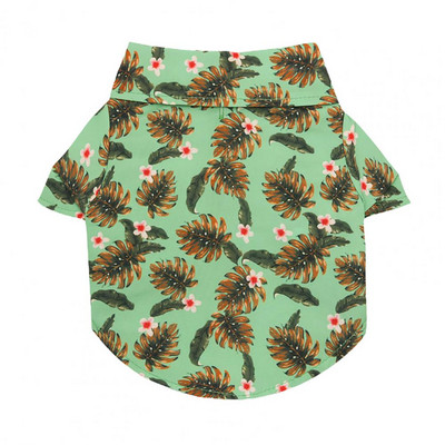 Cămașă pentru câine de companie Guler răsturnat Model de culoare Imprimare în stil Hawaii Animal de companie Tricou pentru câine de companie Cățeluș mic Câine mare Chihuahua